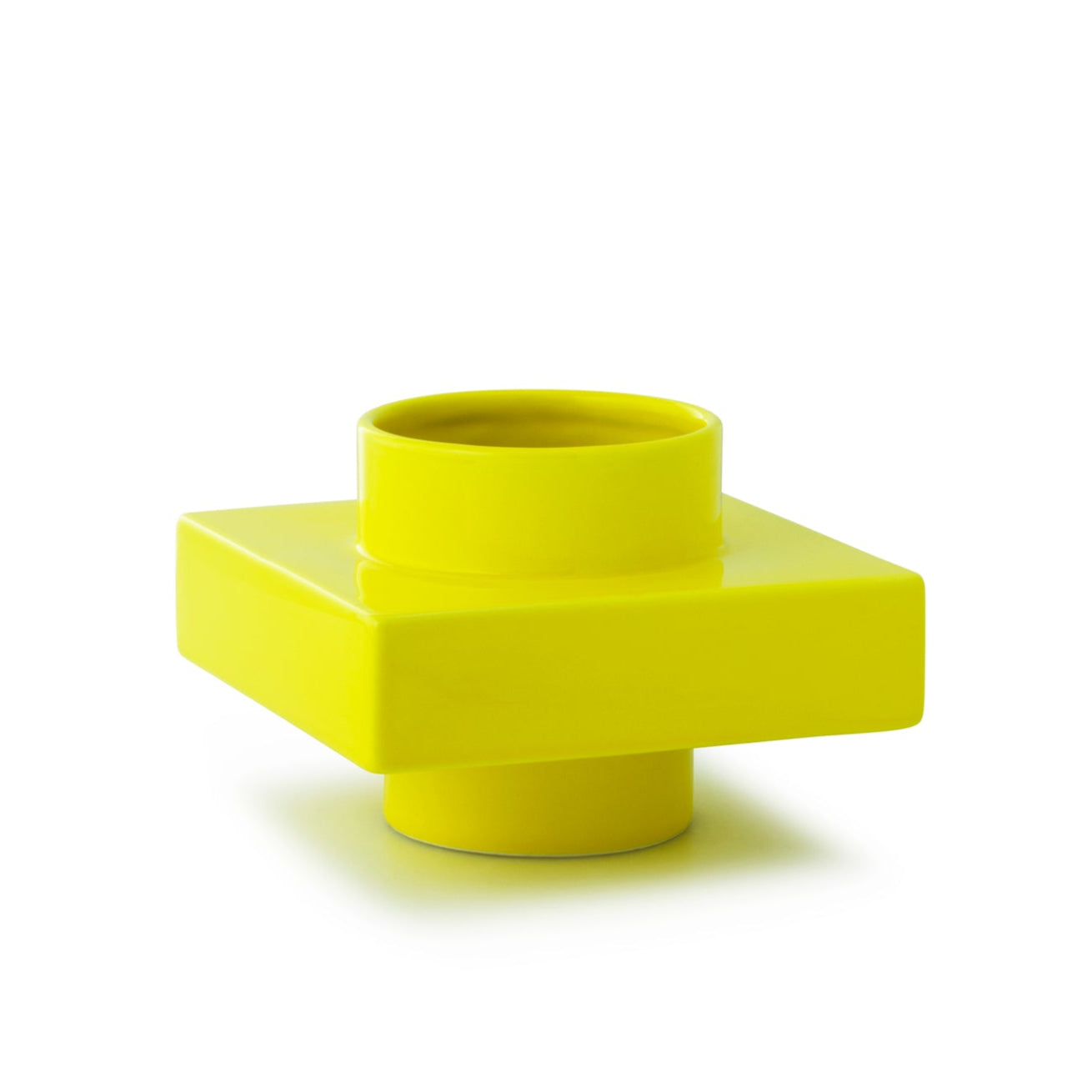 DEKO OBJECT lemon yellow vase