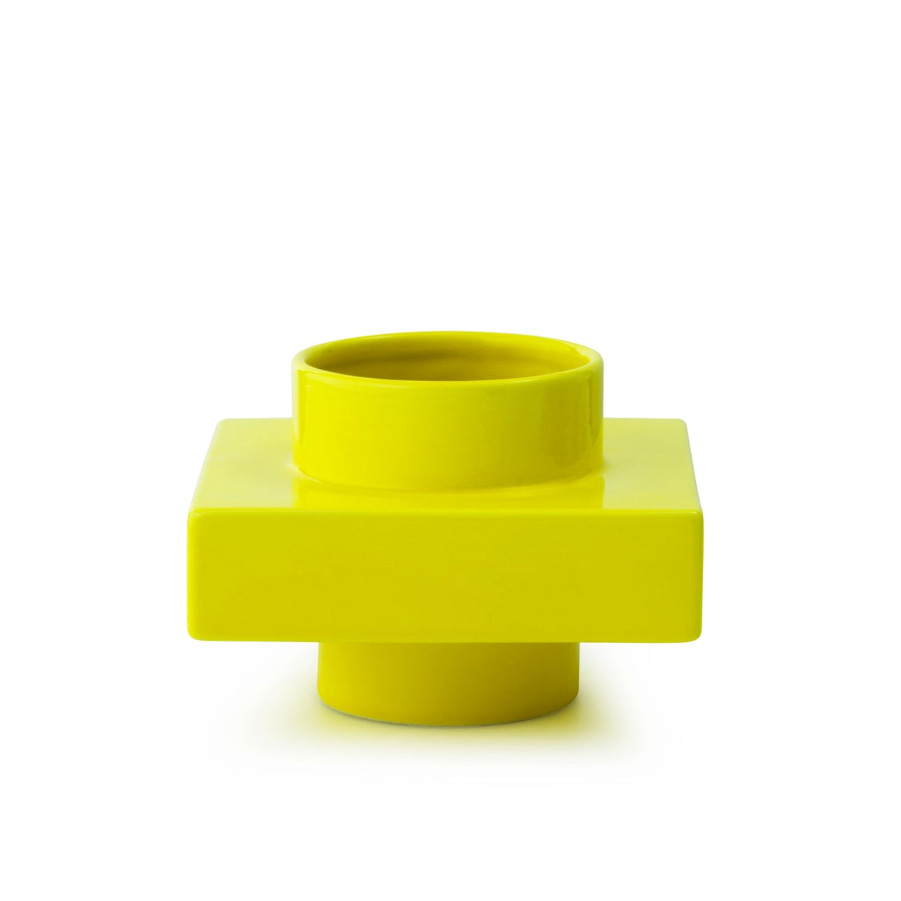DEKO OBJECT lemon yellow vase