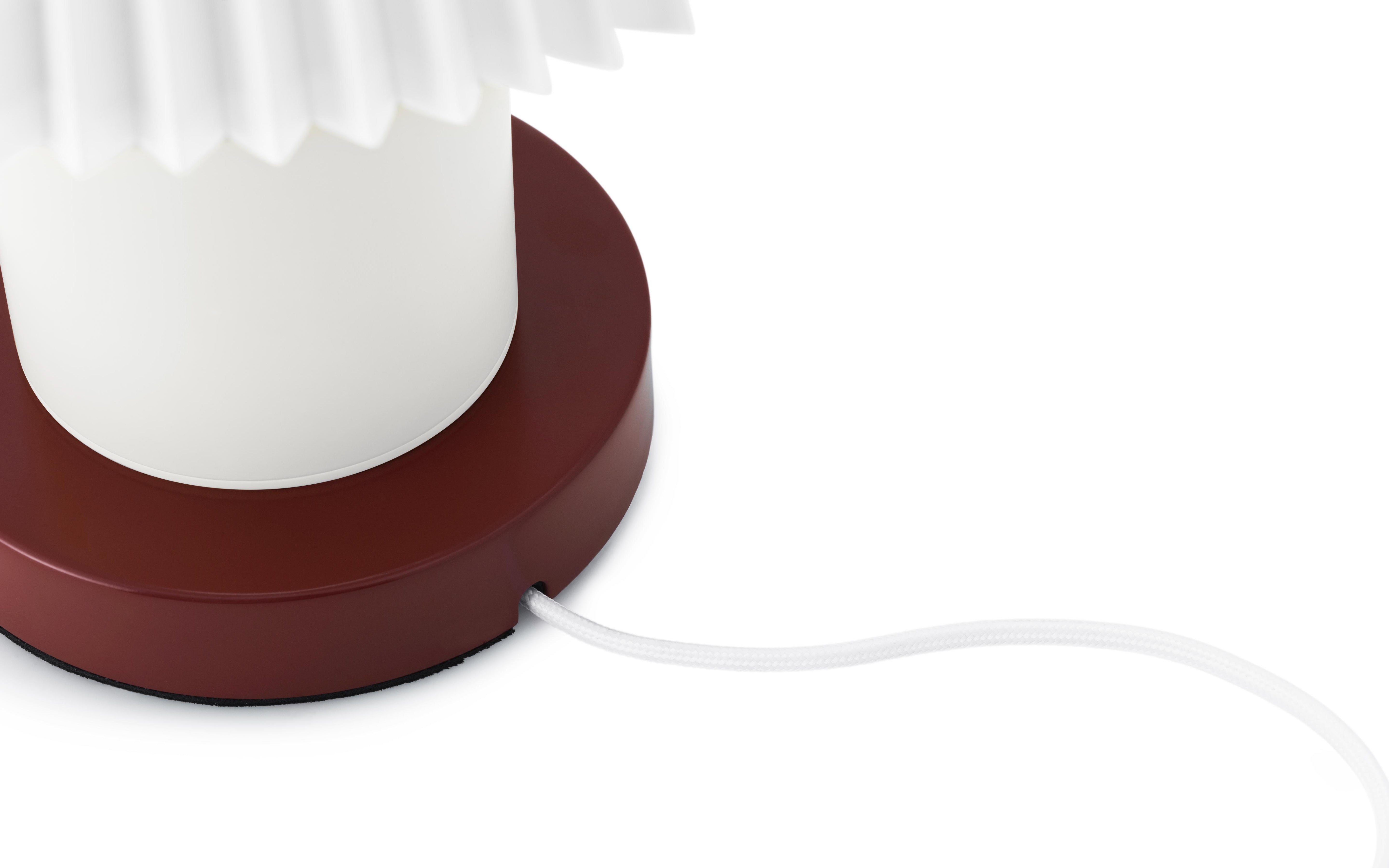 CELLU table lamp white with brown base