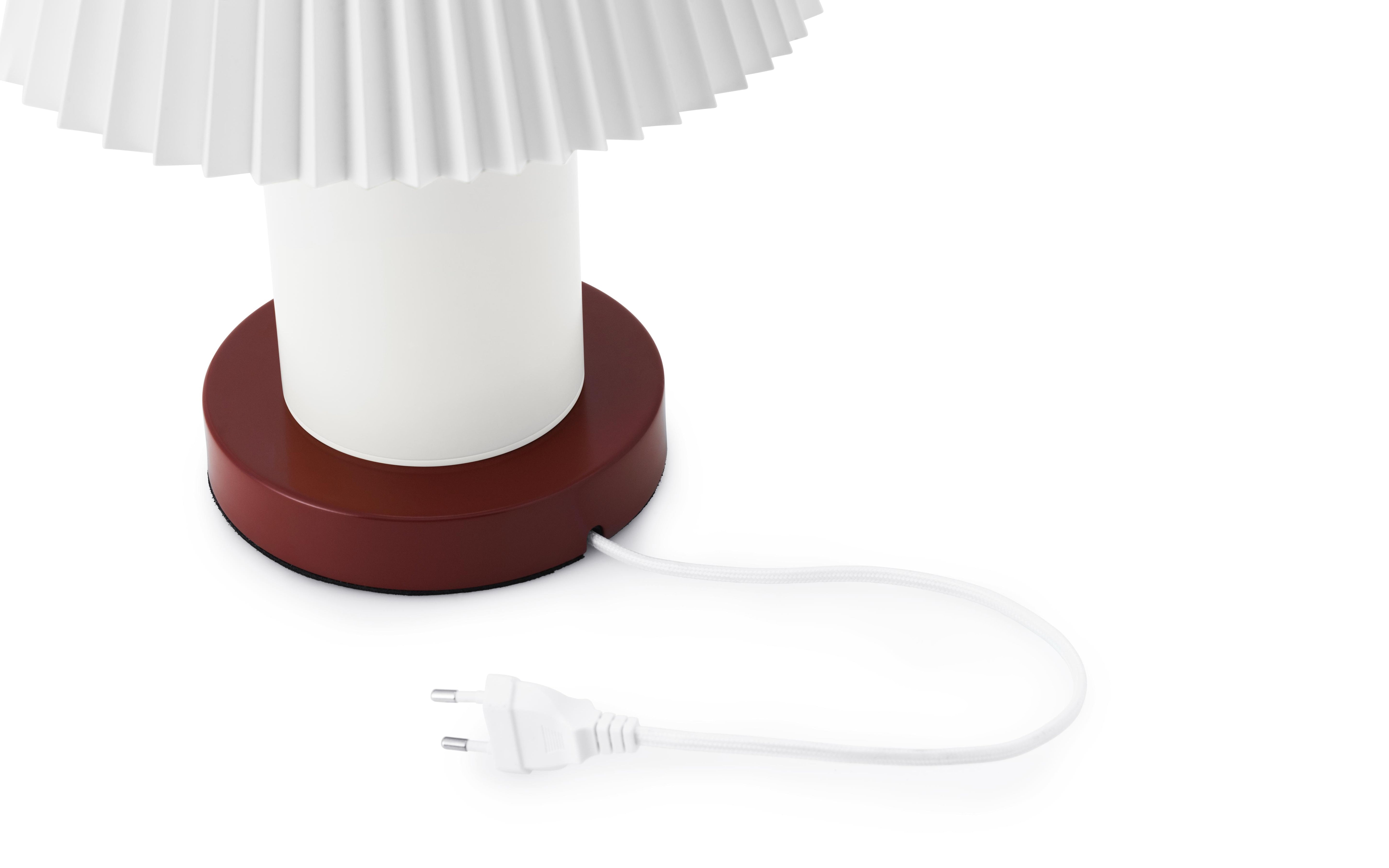 CELLU table lamp white with brown base