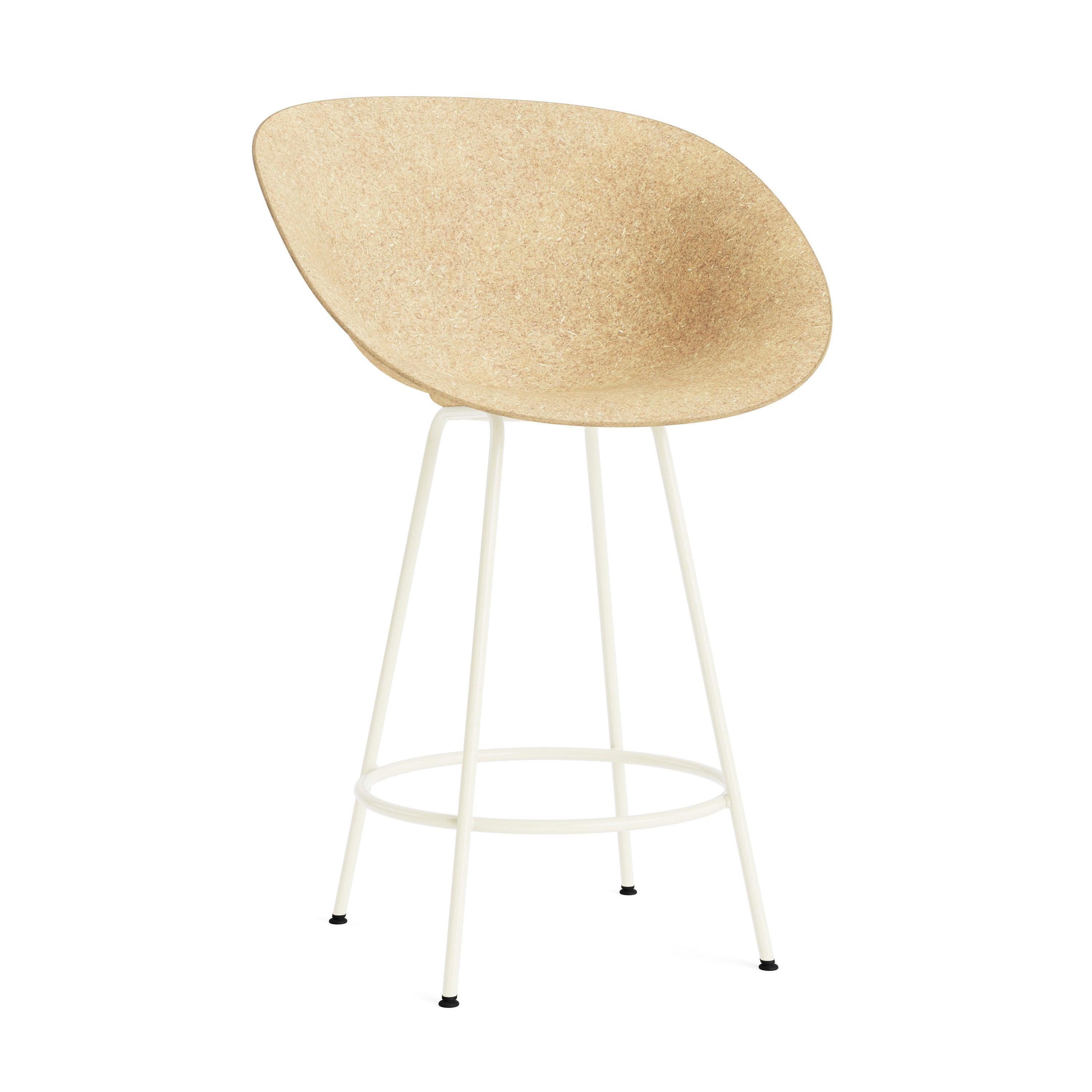 Armchair Bar Chair Bar Chair Beige with a cream base