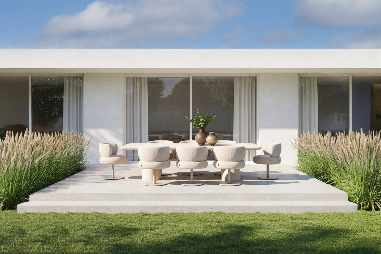 Otáčecí venkovní křeslo MASON béžové