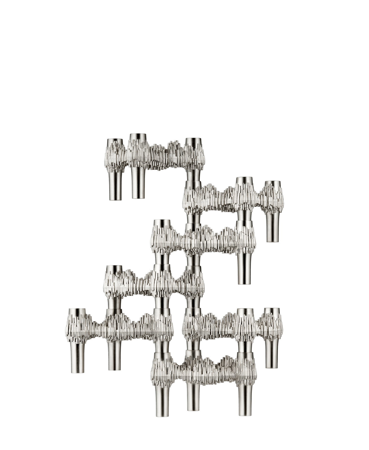 Sada svícnů QUIST kartáčovaný chrom