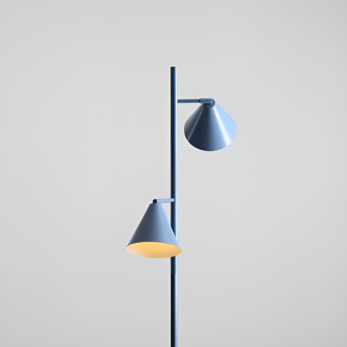Stojací lampa FORM DUO modrá