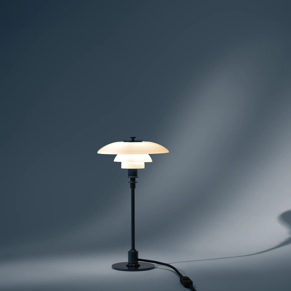 Lampa stolní PH 2/1 bílá s modrou základnou