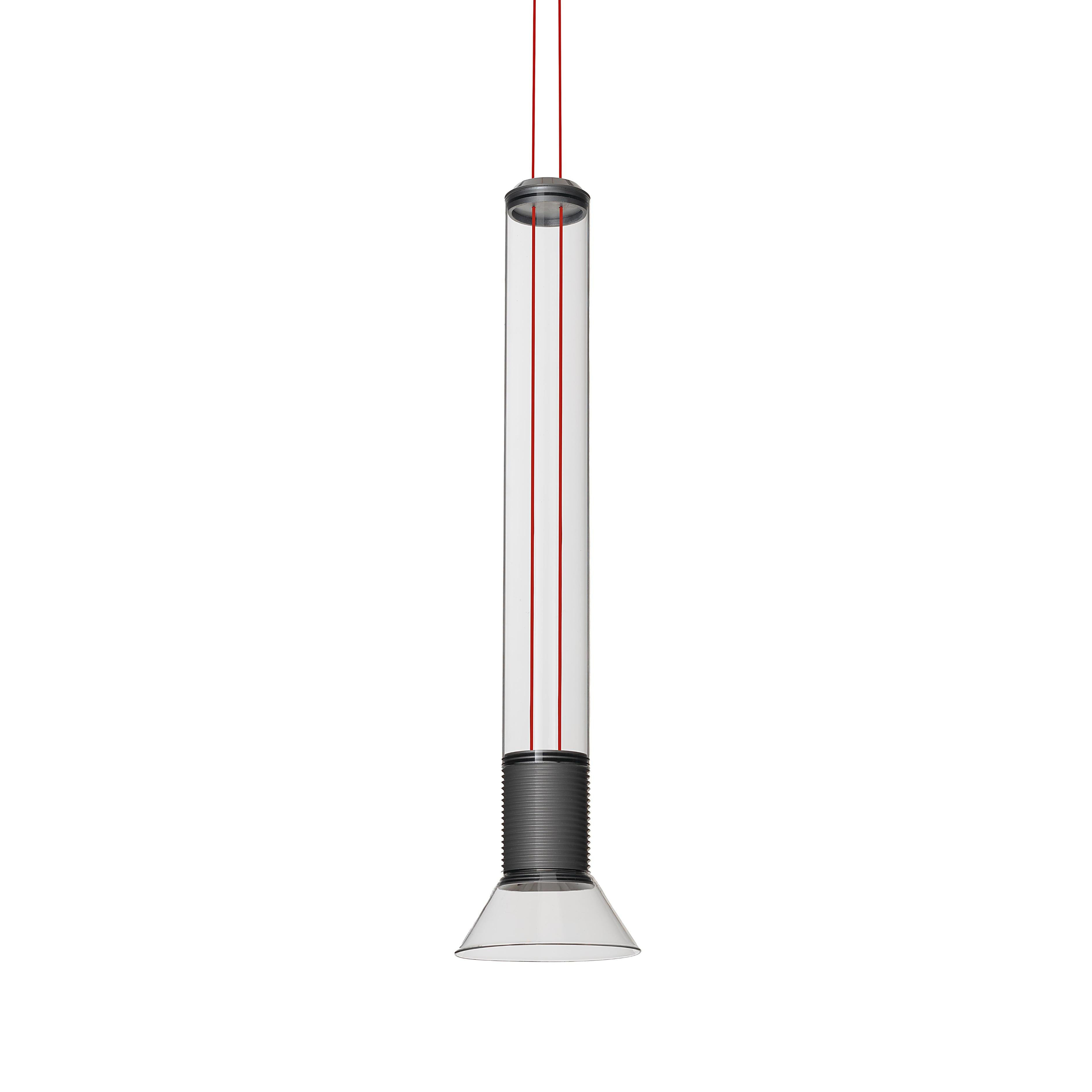 Lustrná lampa DIA s matnými šedými prvky