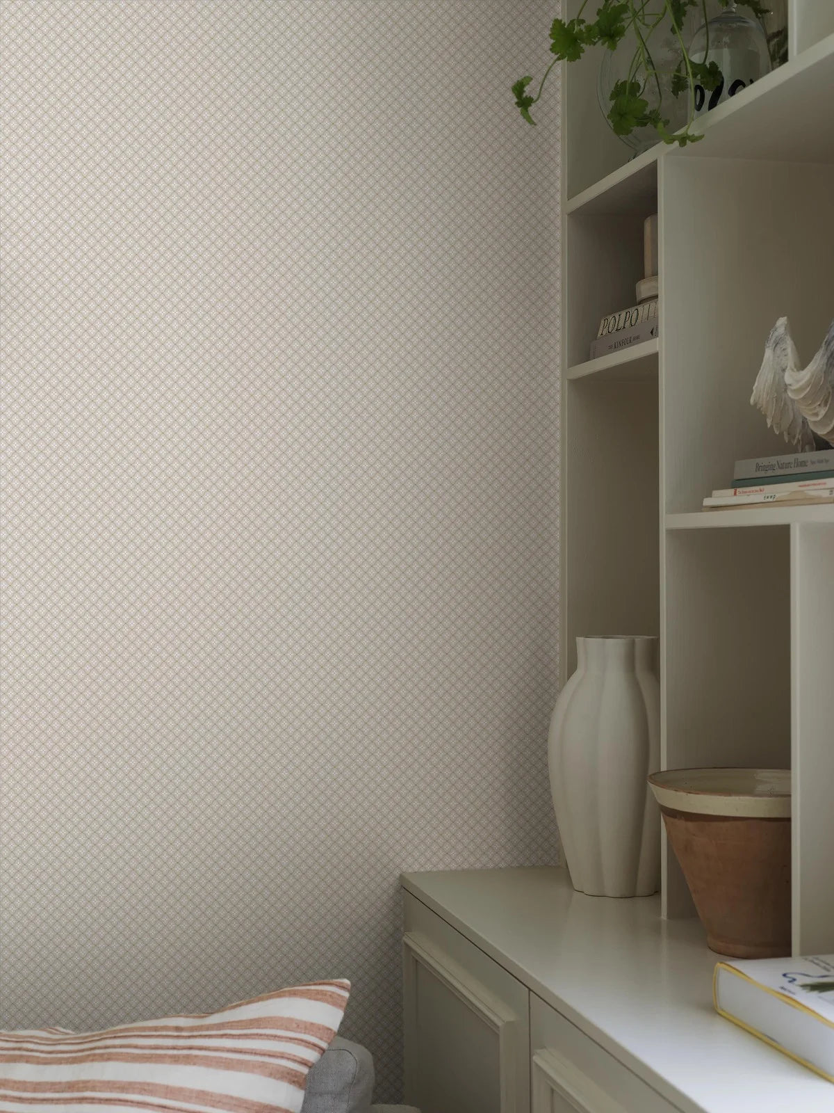 Tapeta s geometrickým motivem SELMA béžová
