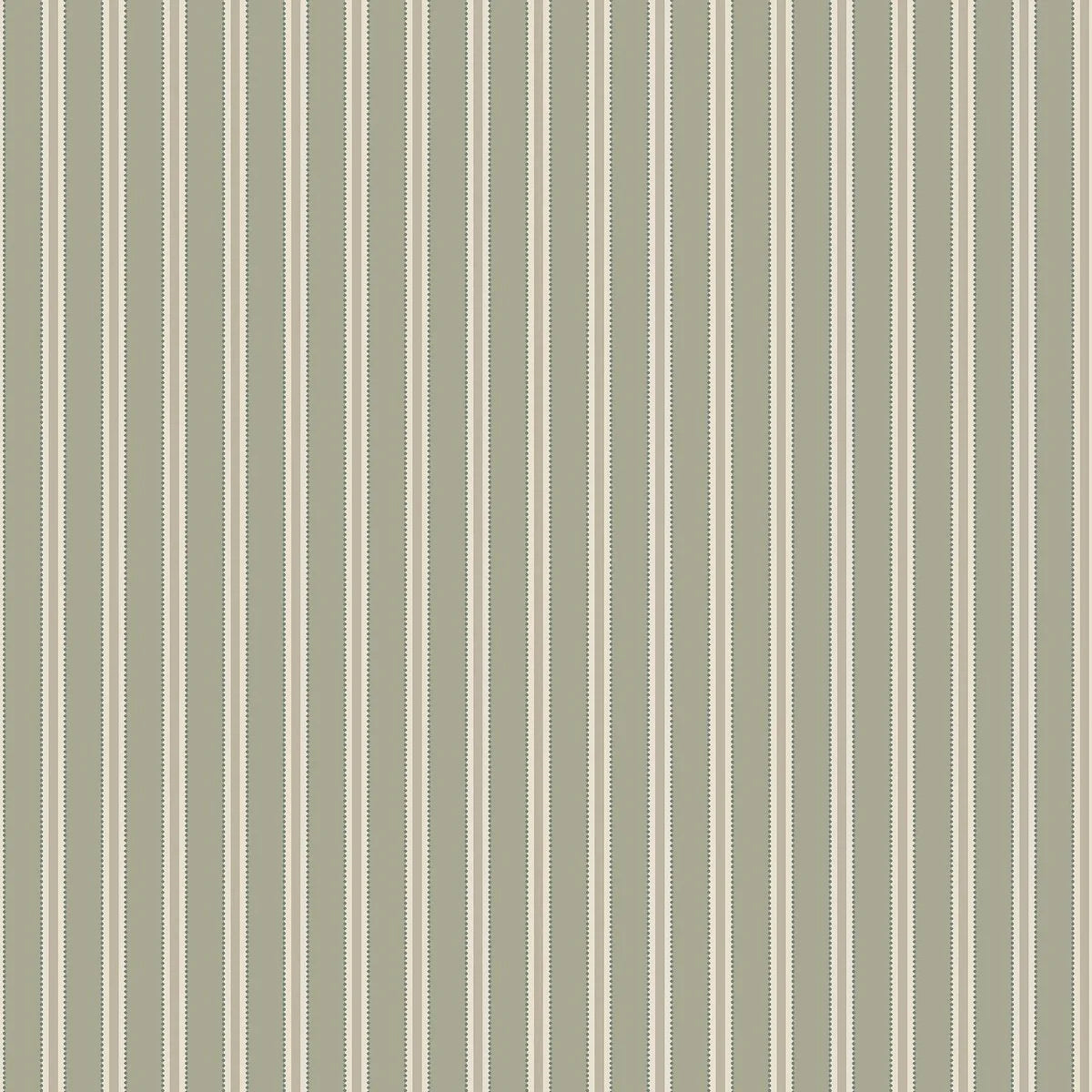 Striped Wallpaper PÄRLRAND Green and White