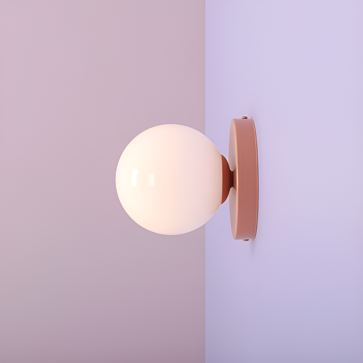 Nástěnné svítidlo BALL DUO růžové