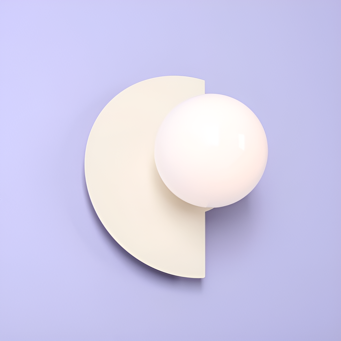 Cream Loop wall lamp