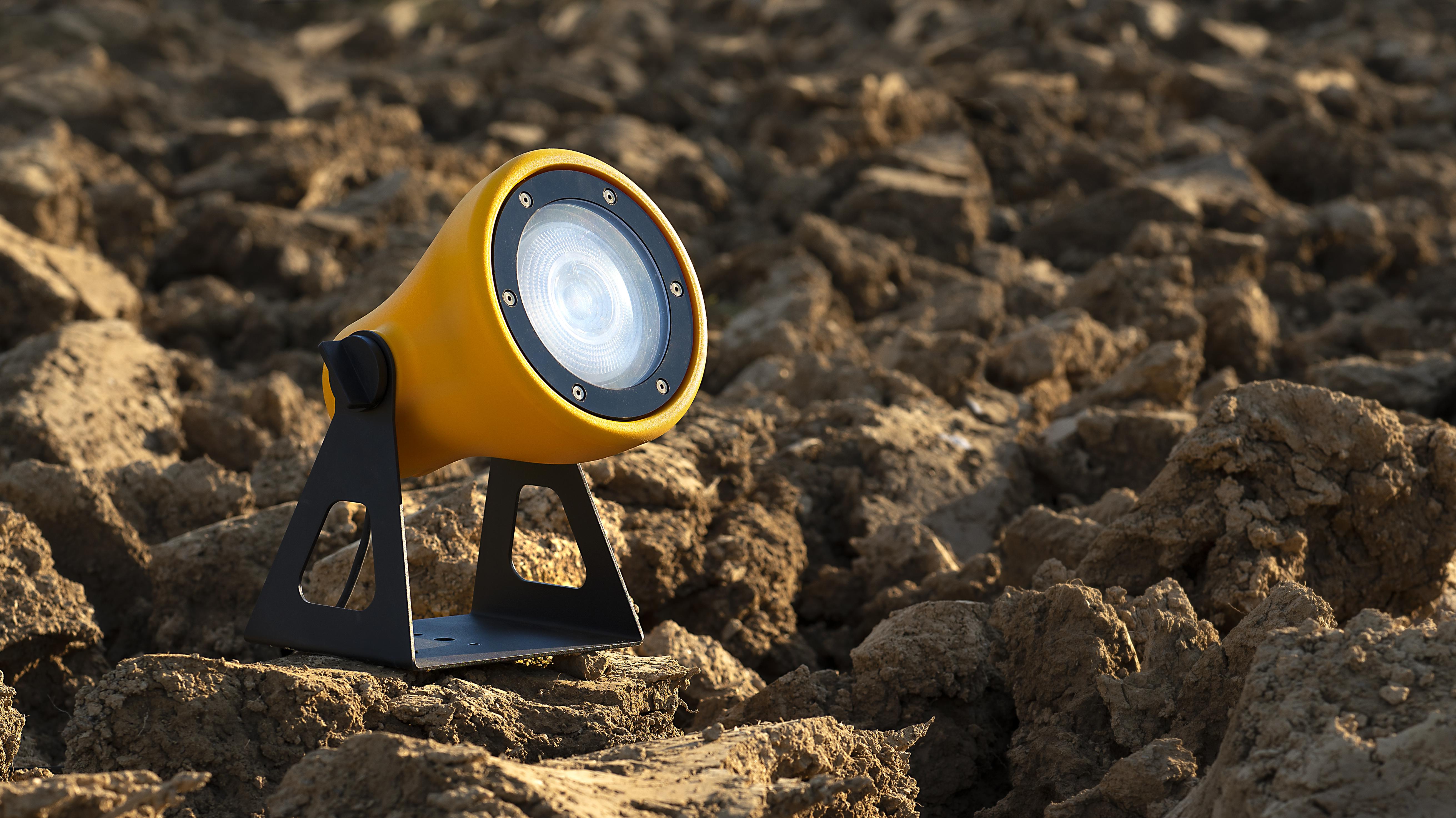 Lampa zewnętrzna podłogowa FROG żółty