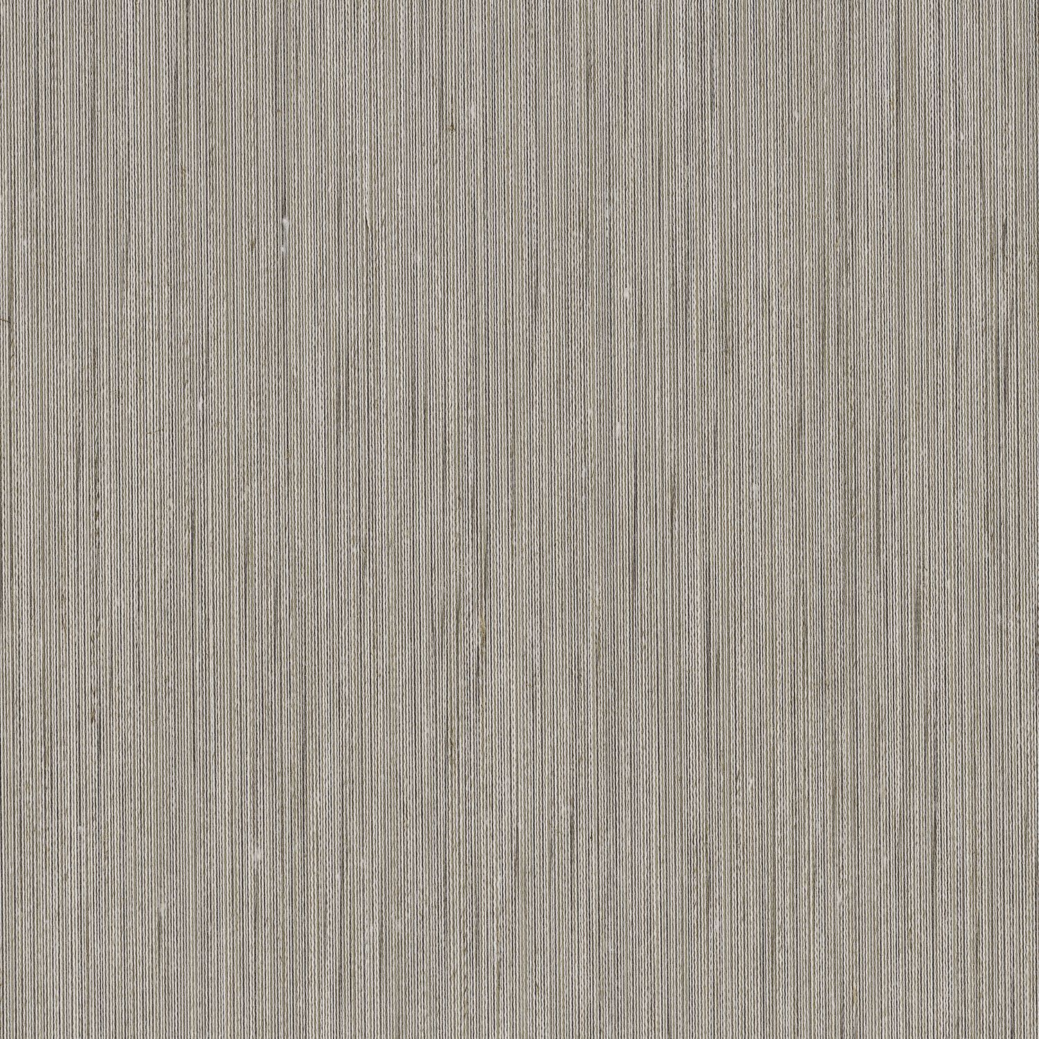 Textile wallpaper with structural vertical stripes JUSSIEU - CLOUD GRAY with beige