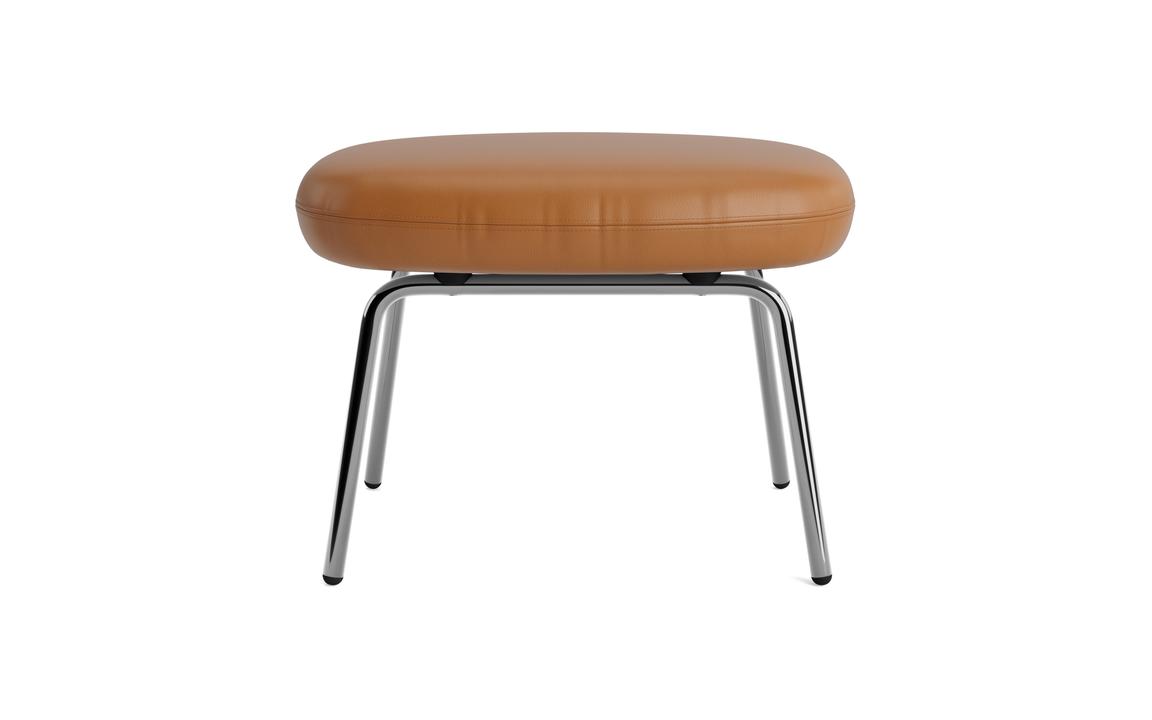 Podnožník čalouněný ERA s chromovou základnou