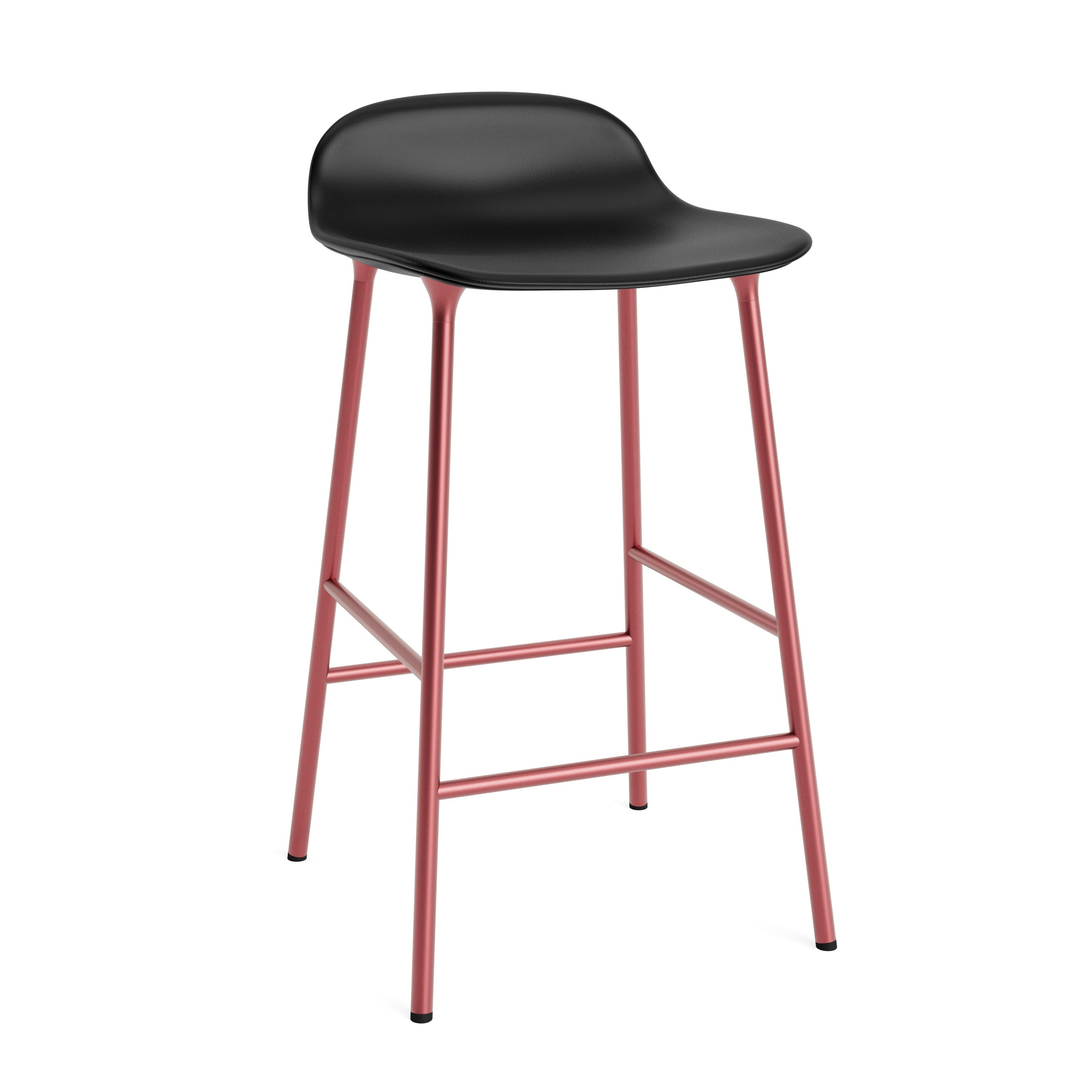 Hoker čalouněný FORM s bordovou základnou