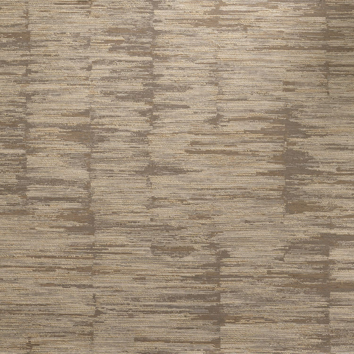 Tapeta tekstylna strukturalna w prążki ALCHEMILLA - TAUPE/MORDORÉ brązowy z beżowym – Casamance