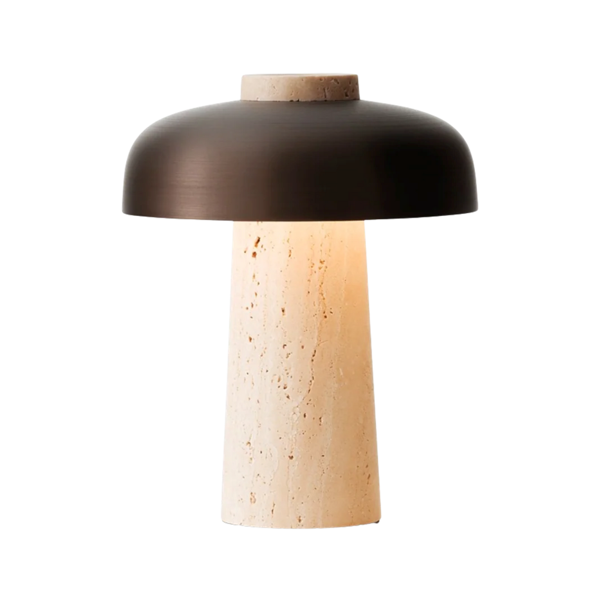 Lampa przenośna REVERSE brązowy klosz z kamienną podstawą – Audo Copenhagen