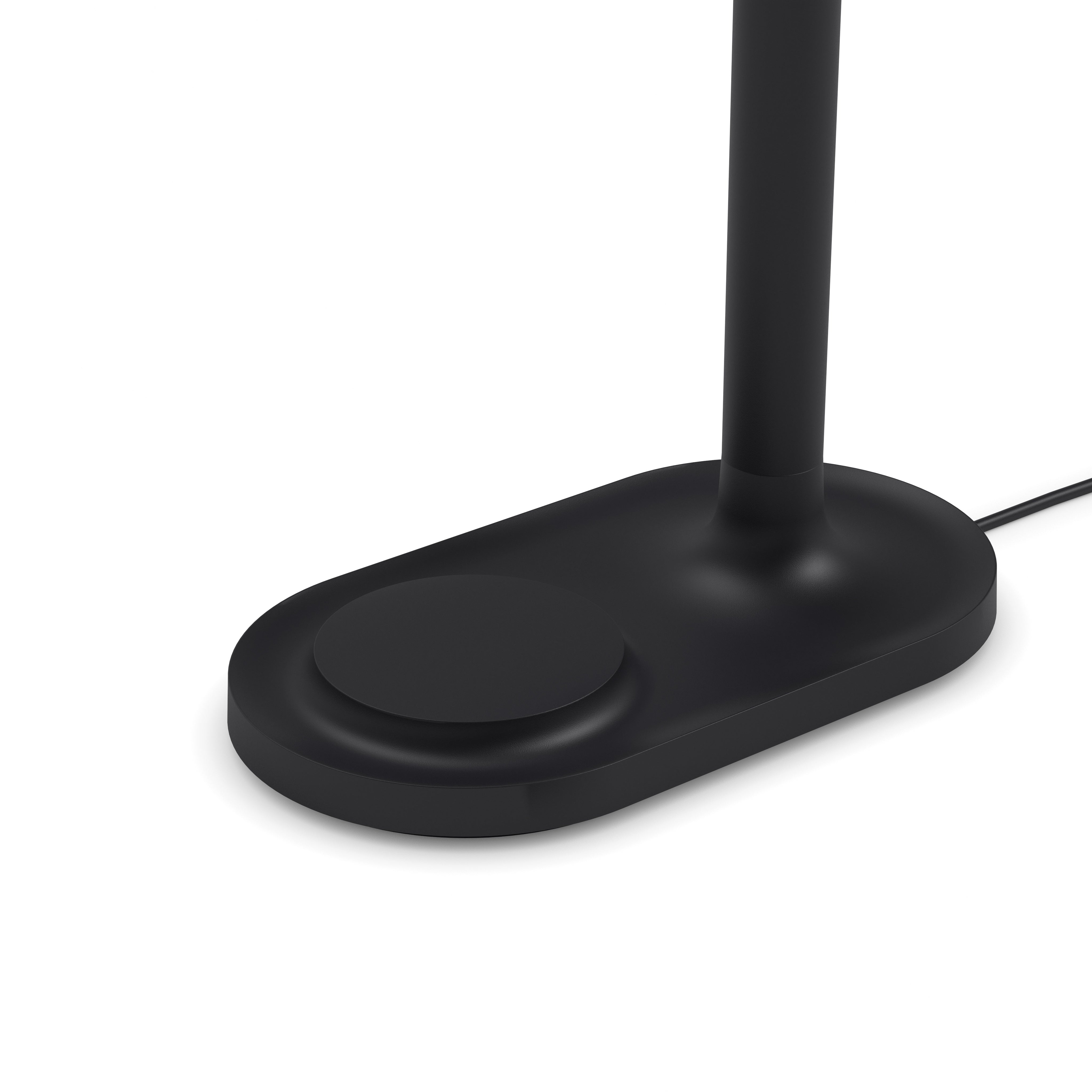 EMENDO black table lamp with wireless charger