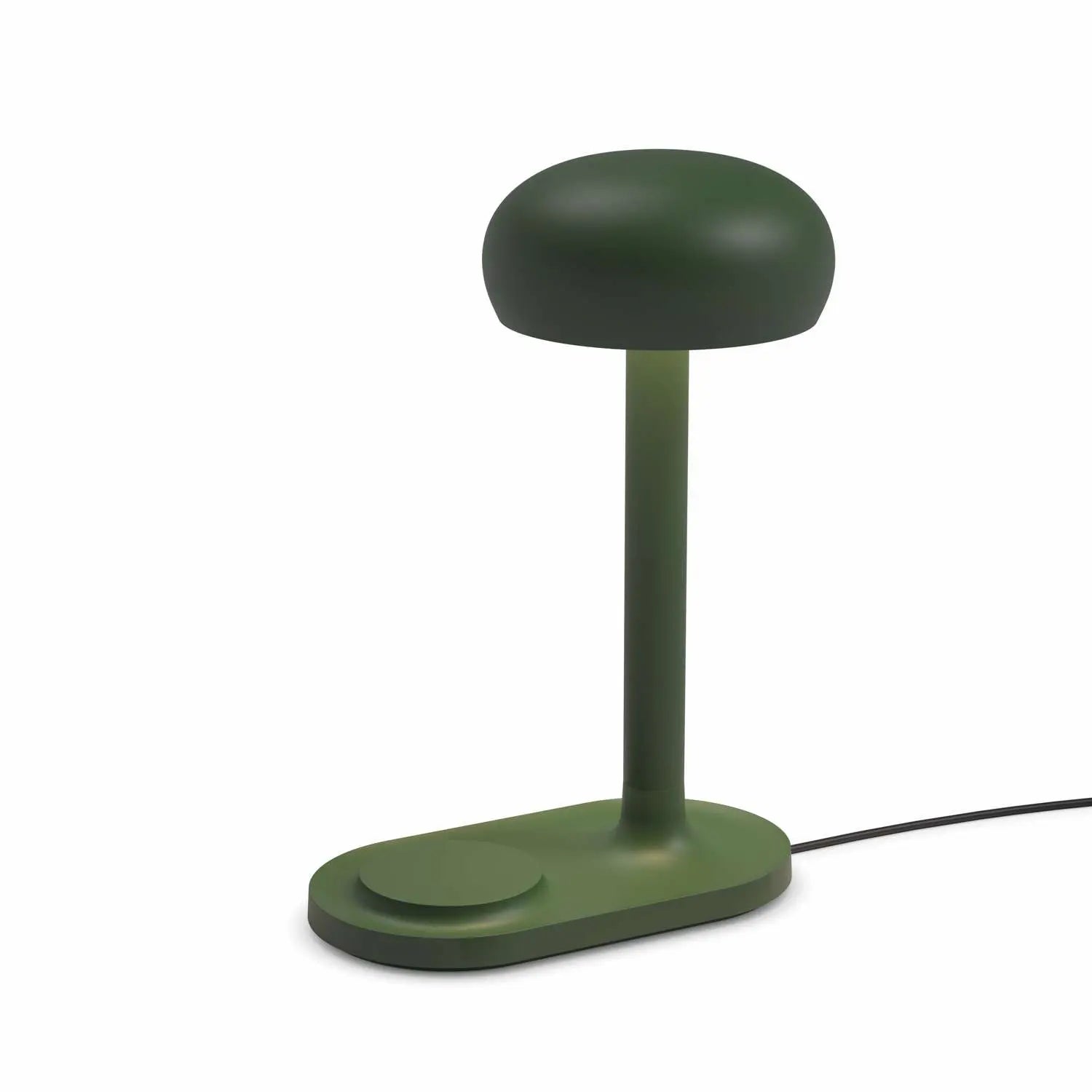 Stolní lampa s bezdrátovou nabíječkou EMENDO zelená
