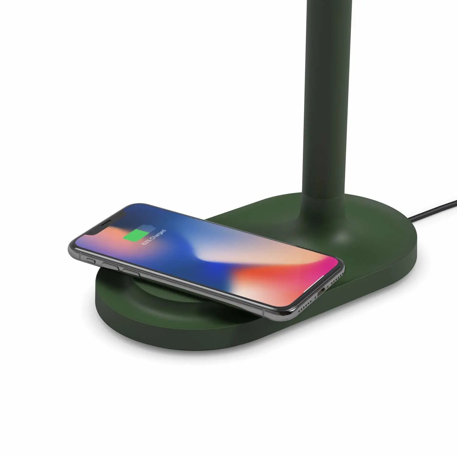 Stolní lampa s bezdrátovou nabíječkou EMENDO zelená