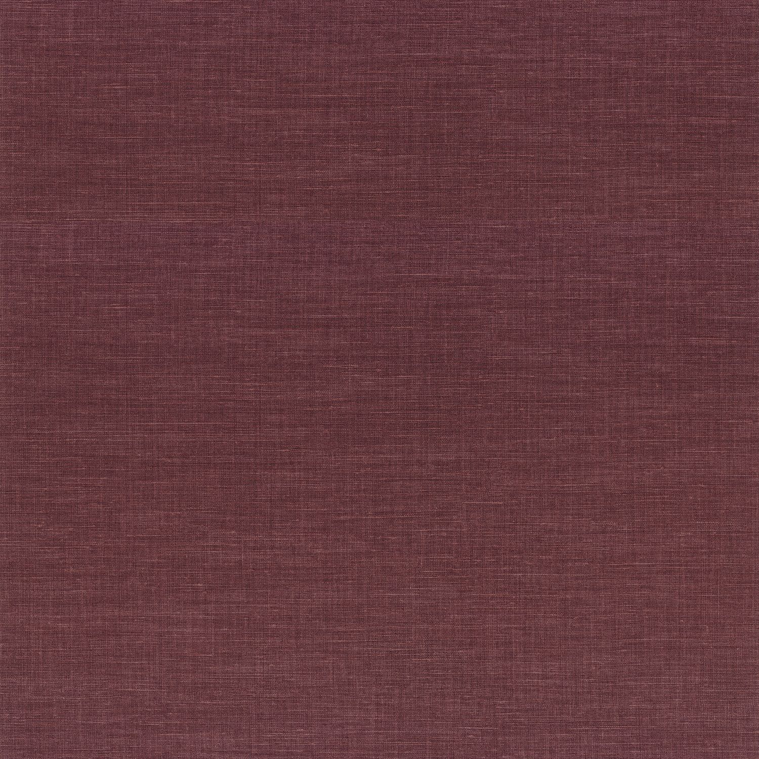 Tapeta se strukturou napodobující lněné plátno SHINOK - POURPRE purpurová