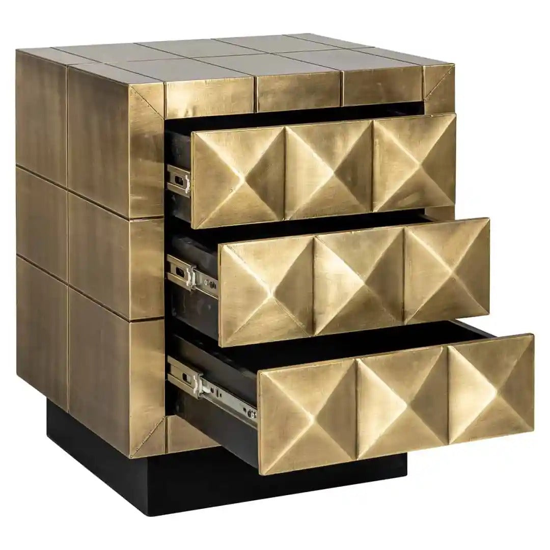 COLLADA gold nightstand