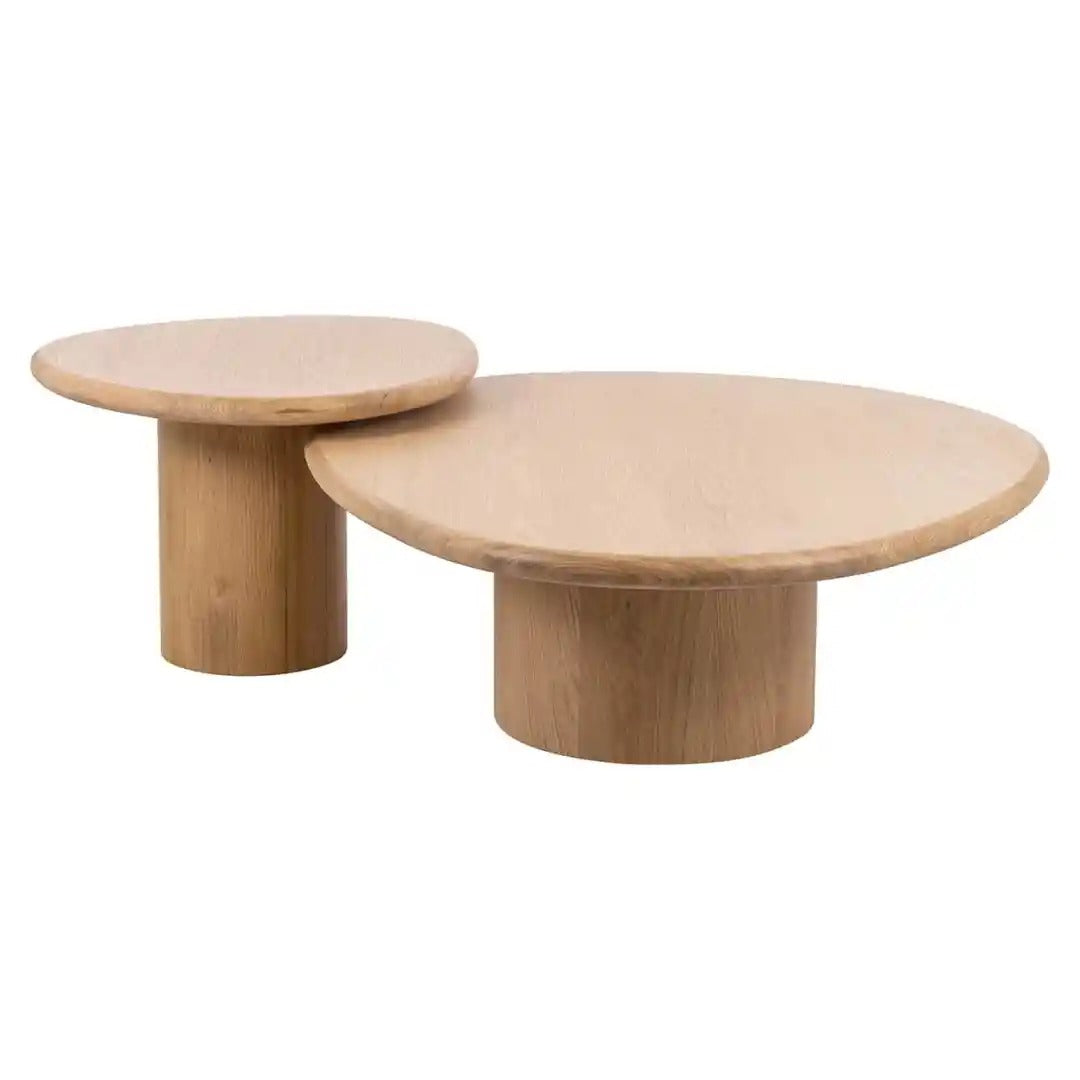OAKLEY Coffee Table Set Oak Veneer