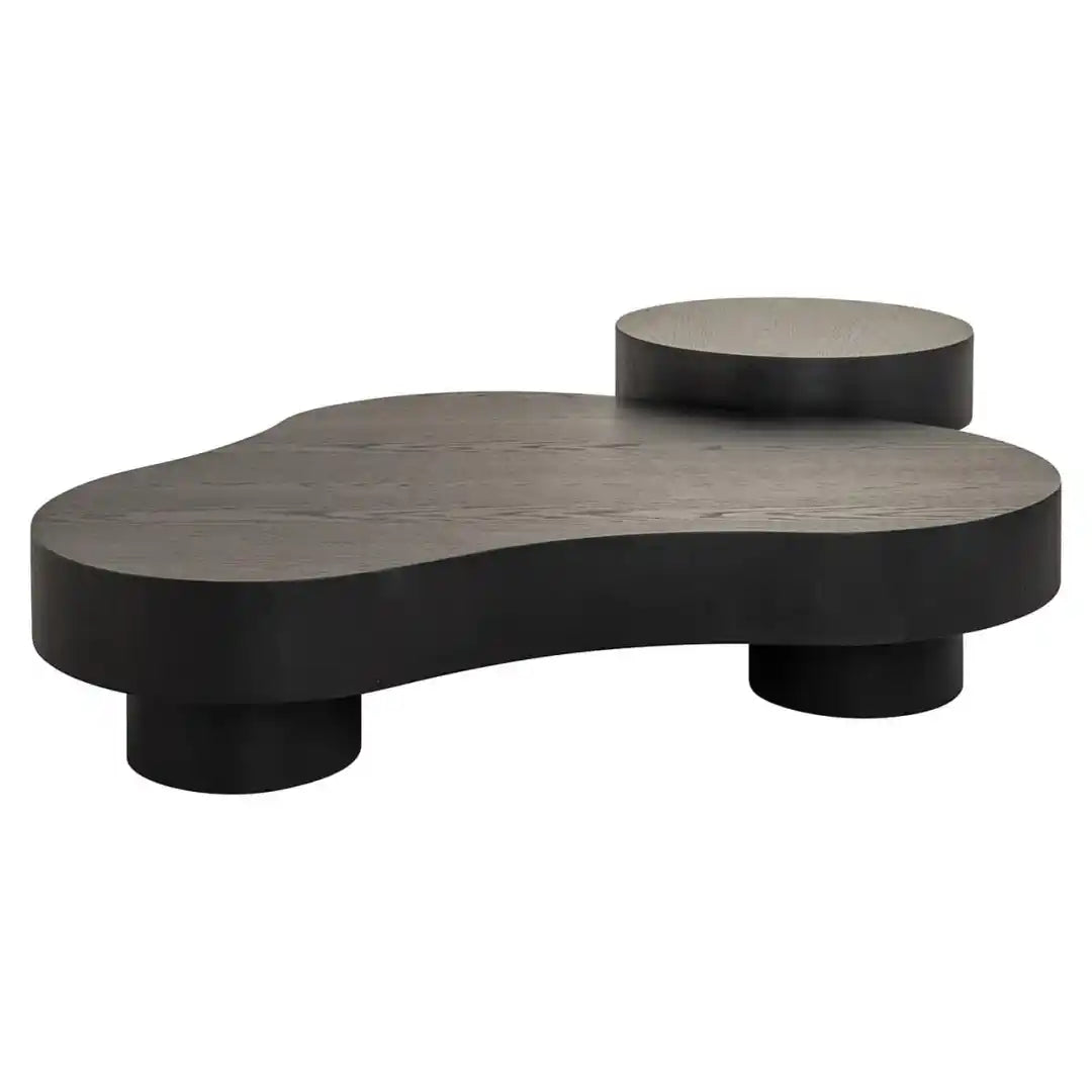 BOGOR Dark Brown Oak Veneer Coffee Table Set