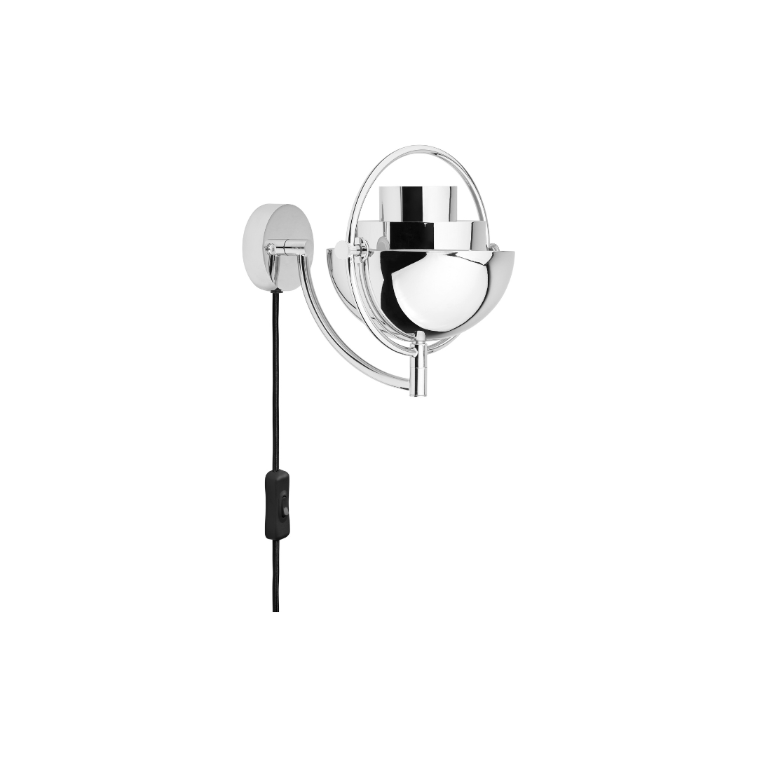 Lampa ścienna MULTI-LITE chrom – Gubi