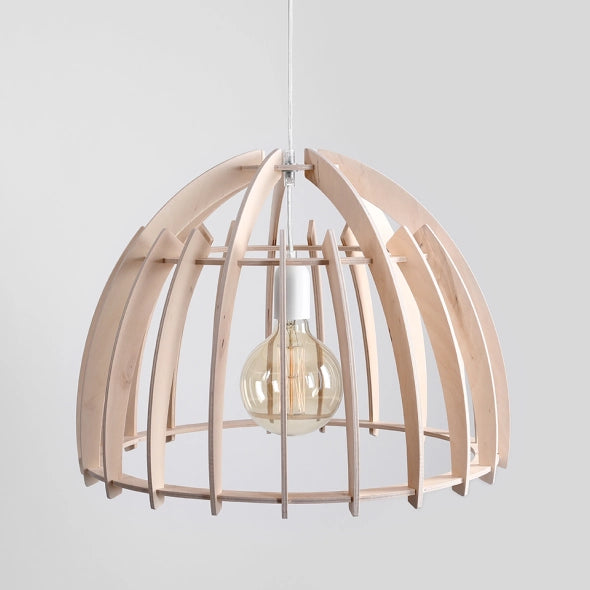 Ferb wood hanging lamp