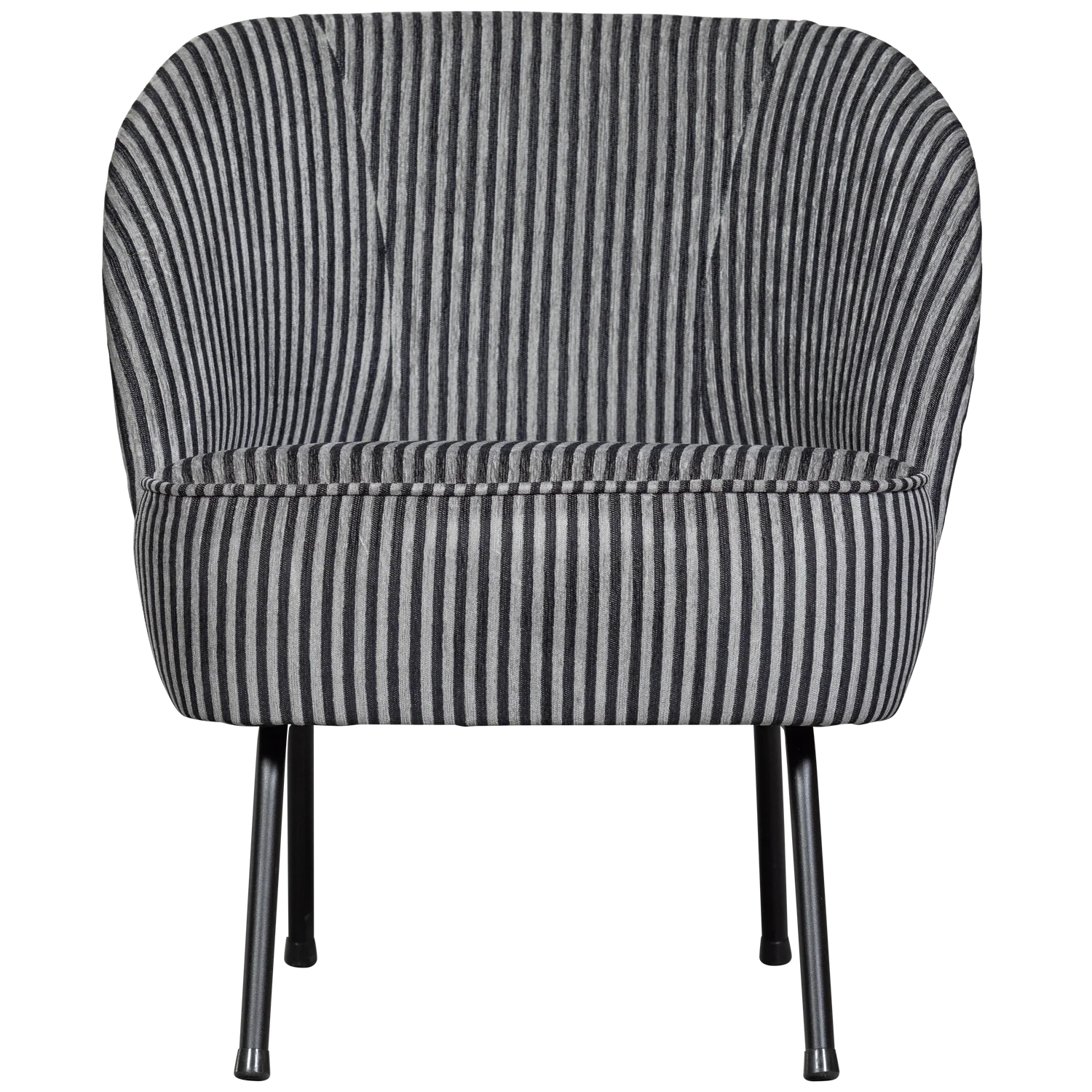 Vogue chair black and white striped