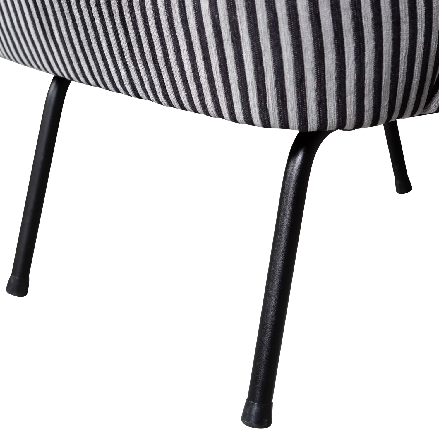 Vogue chair black and white striped