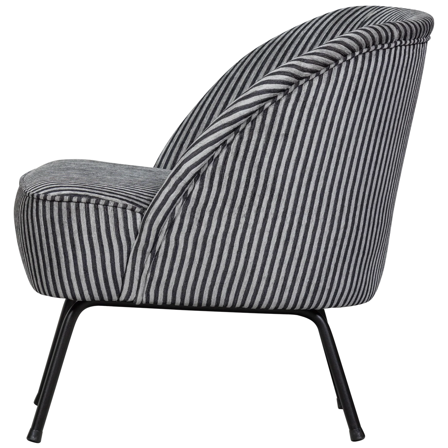 Vogue chair black and white striped