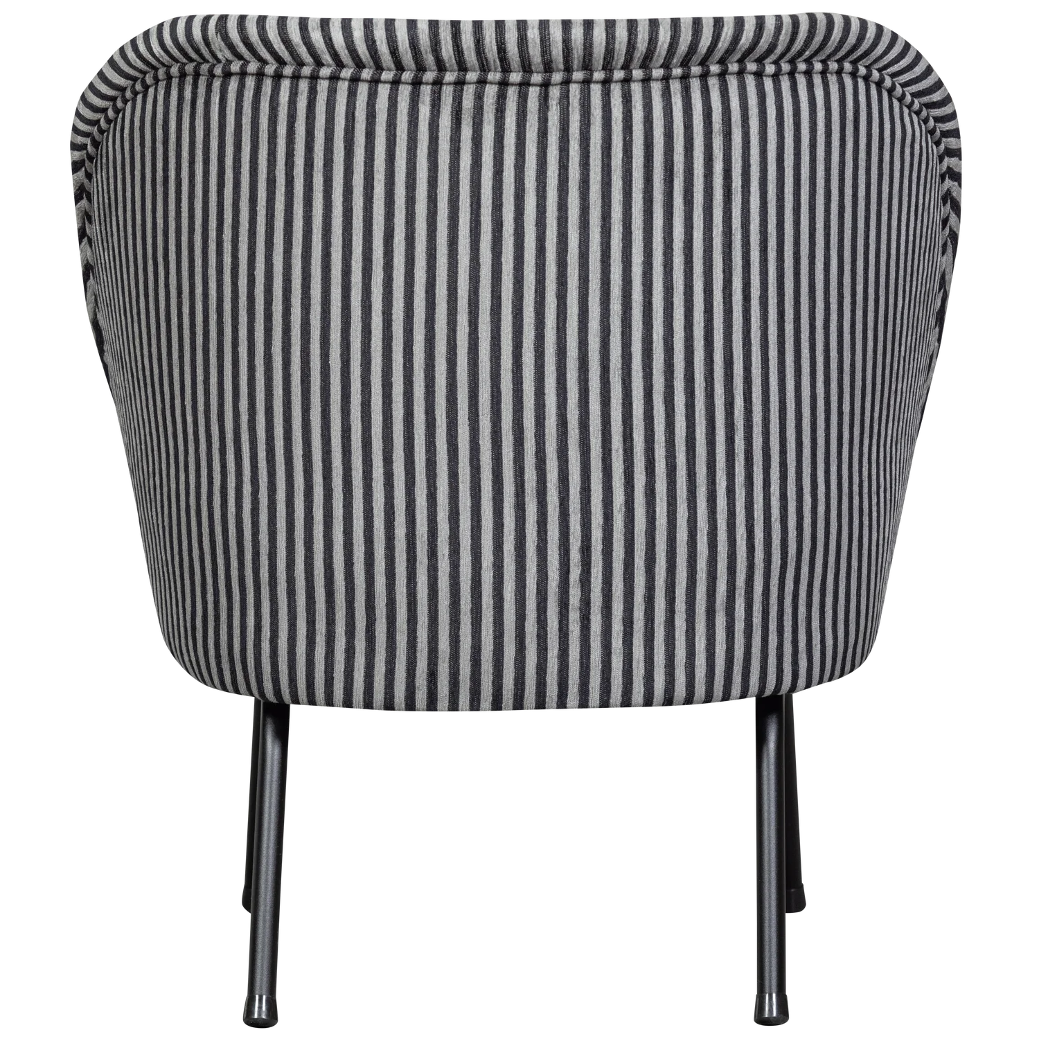 Vogue chair black and white striped