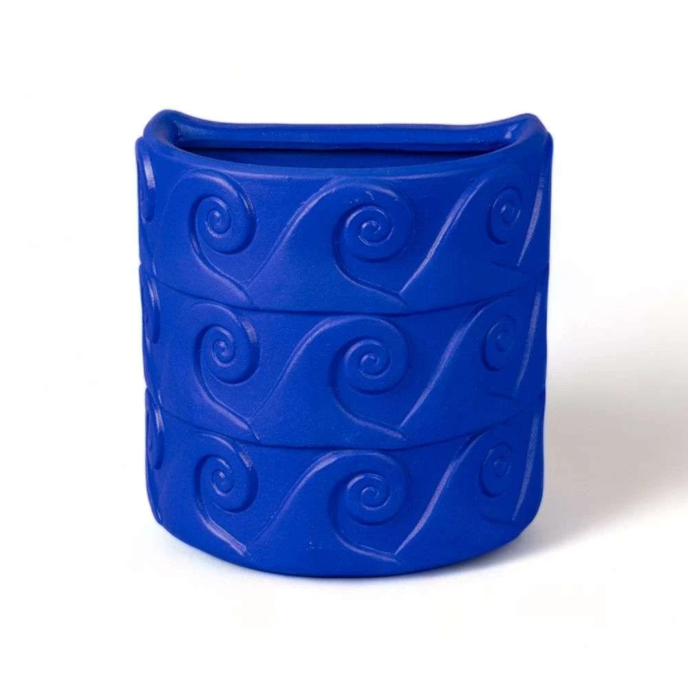 Wall vase Onde blue