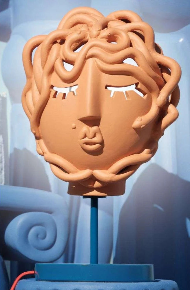 Stolní lampa MAGNA GRAECIA - MEDUSA terakota