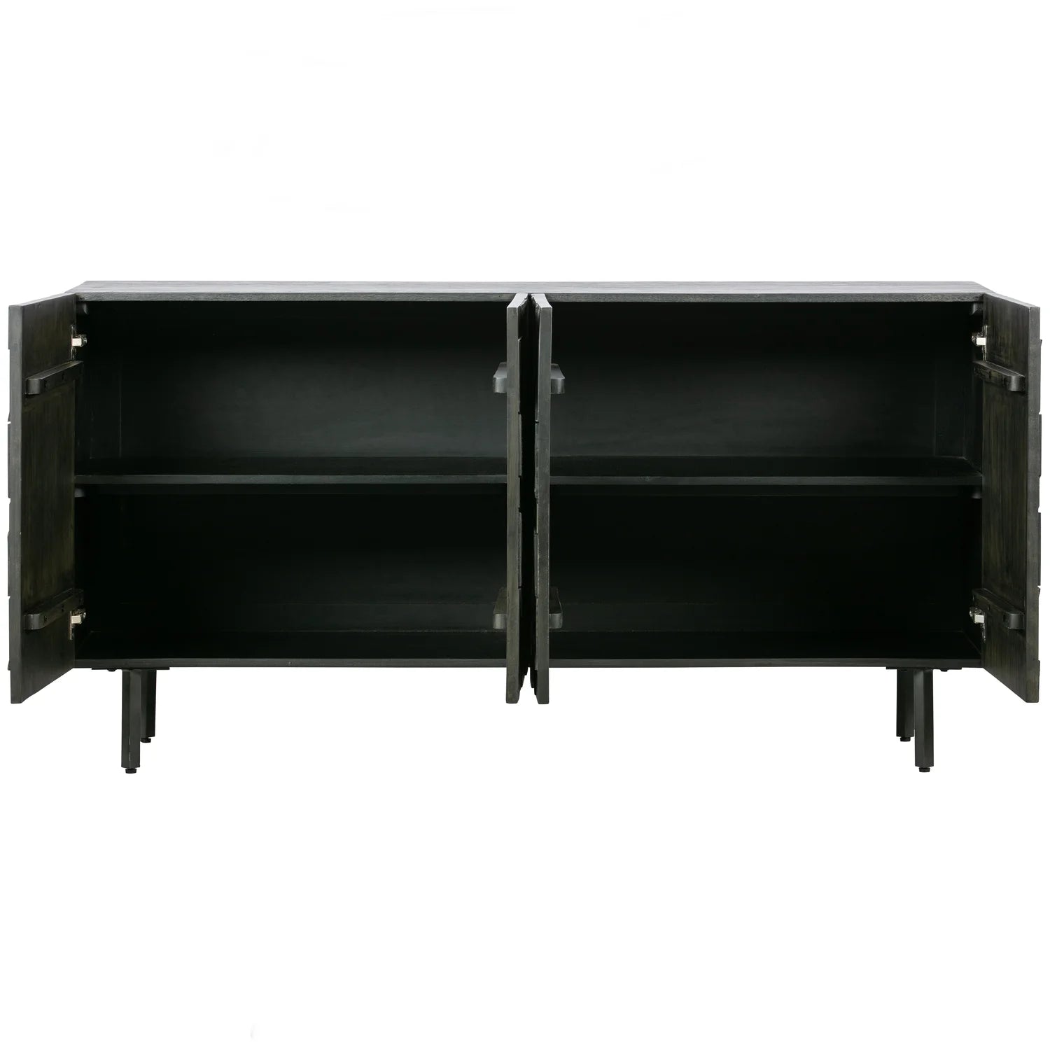 Count chest of drawers black mango wood