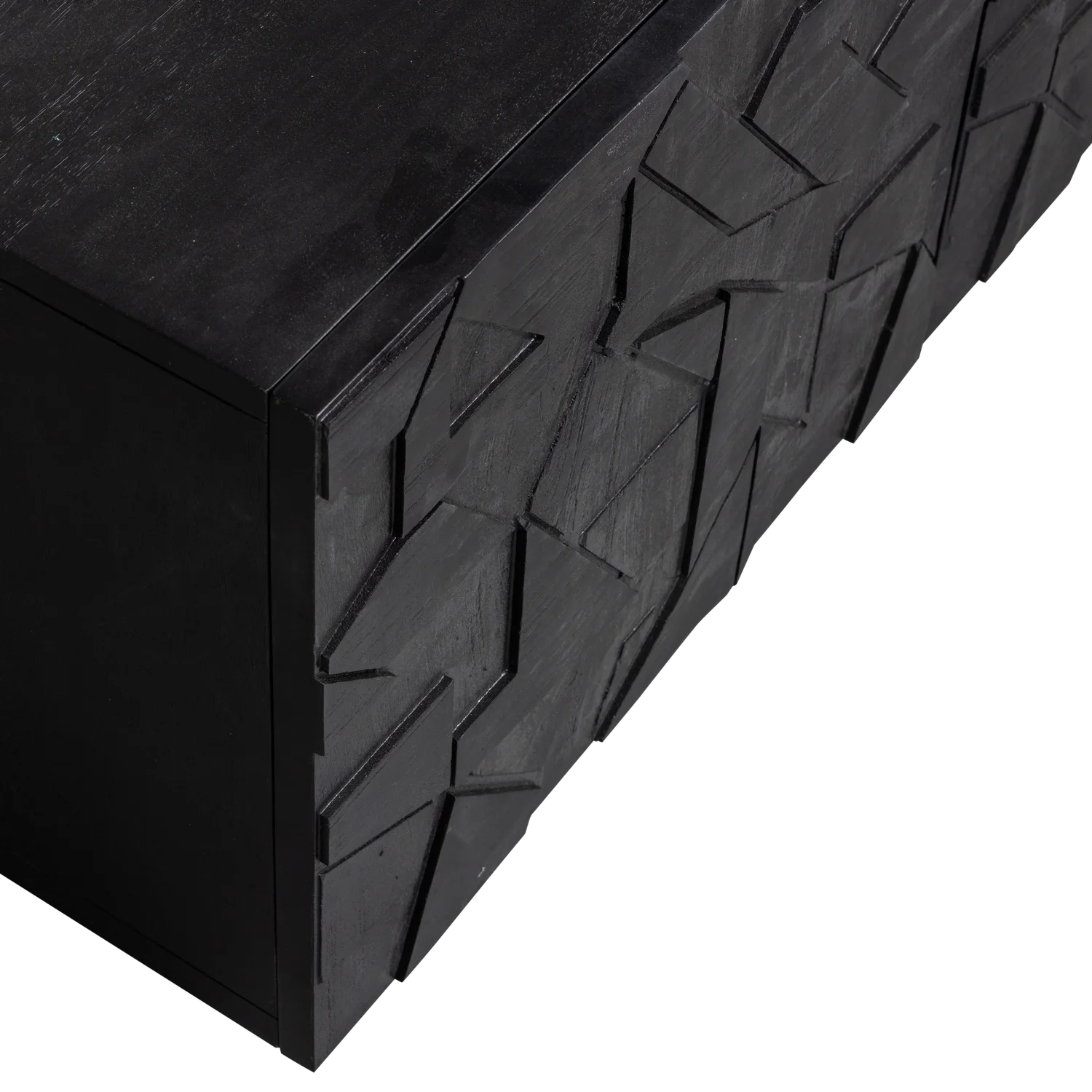 Televizní stolek COUNTER černé mango dřevo