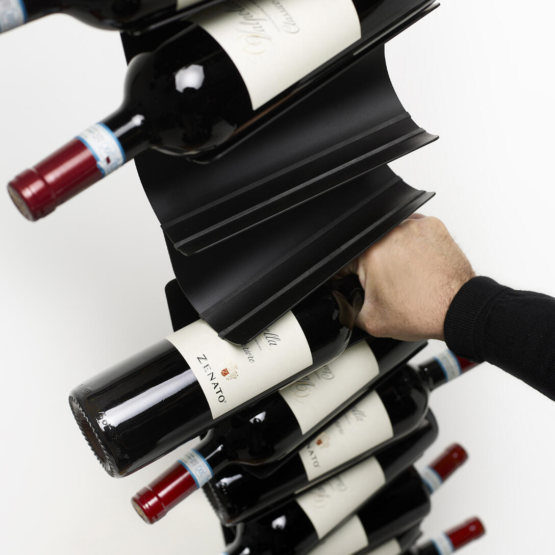 PTOLOMEO VINO Steel Hanging Wine Rack