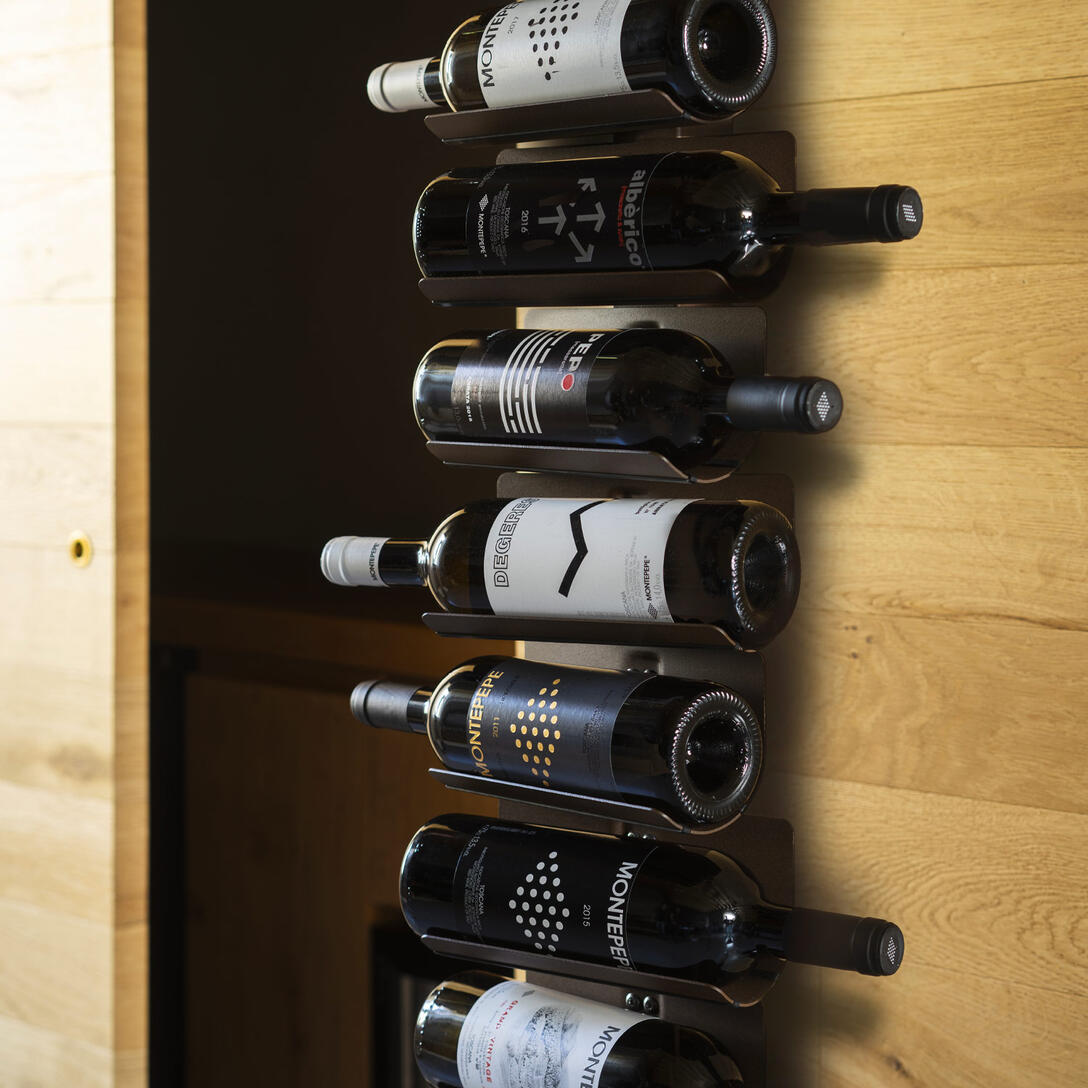 PTOLOMEO VINO Steel Hanging Wine Rack