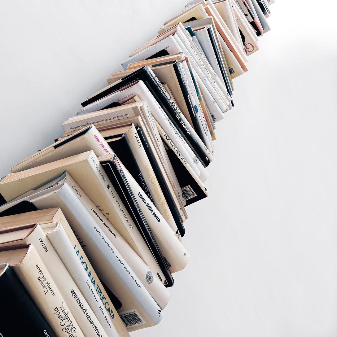 PTOLOMEO WALL Black Hanging Shelf