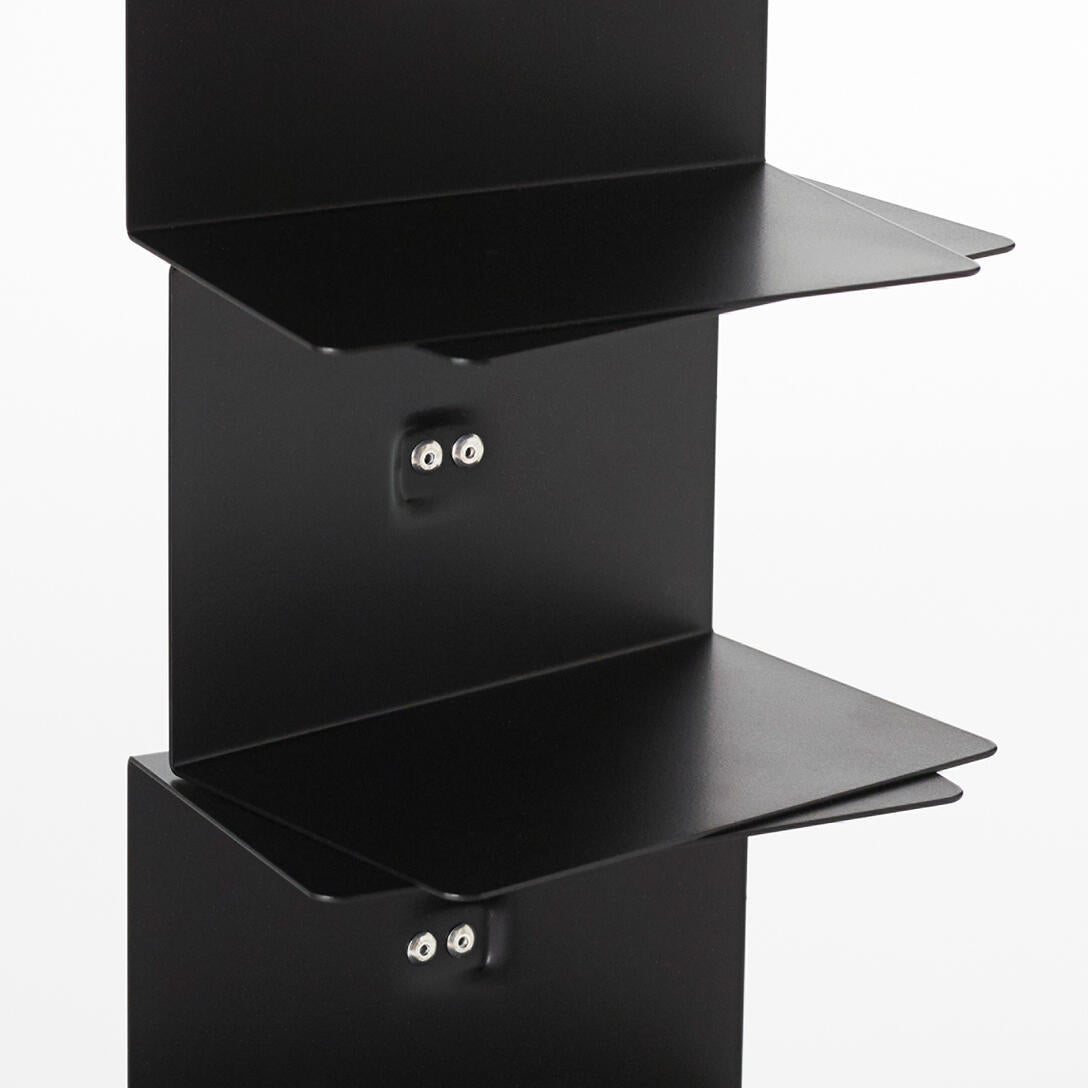 PTOLOMEO WALL Black Hanging Shelf
