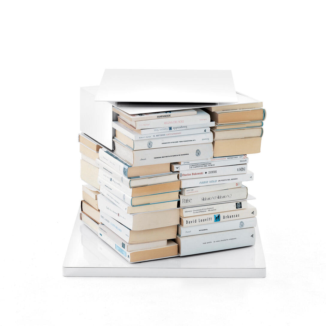 PTOLOMEO X4 white side table