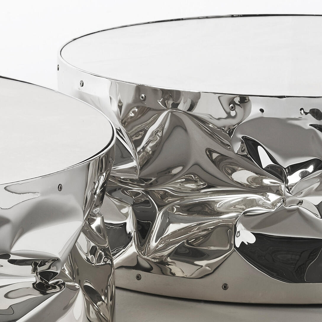 Zlatý konferenční stolek TAB.ULONE