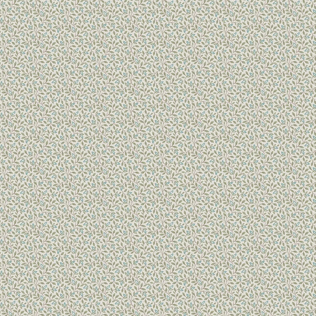 IDA Green and White Floral Pattern Wallpaper