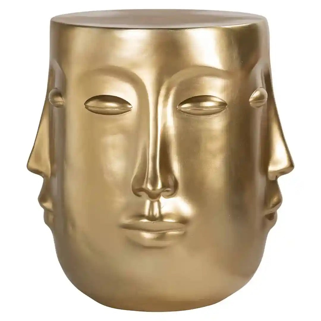 CHRISTY gold side table