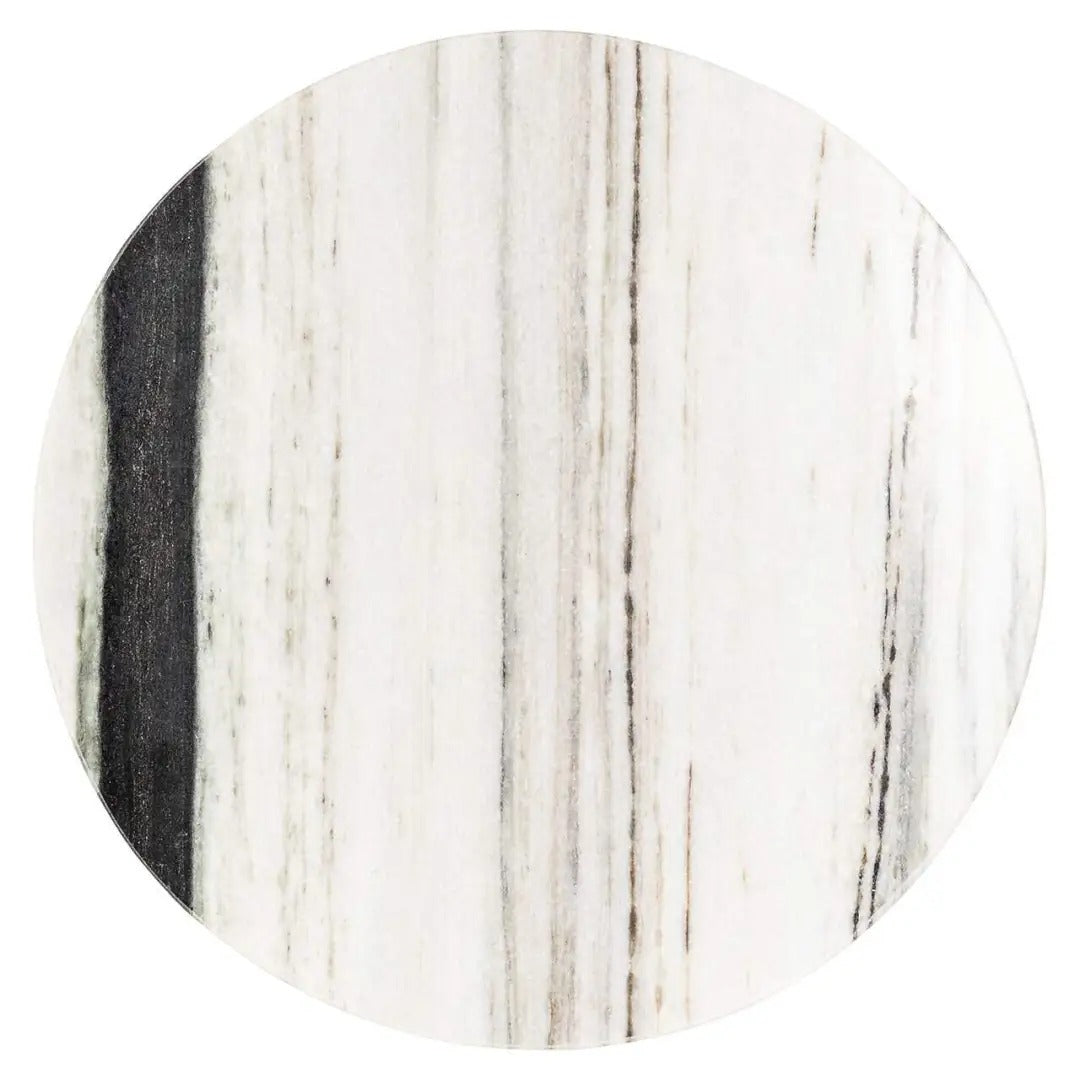 ISOLDE Side Table in White-Gray