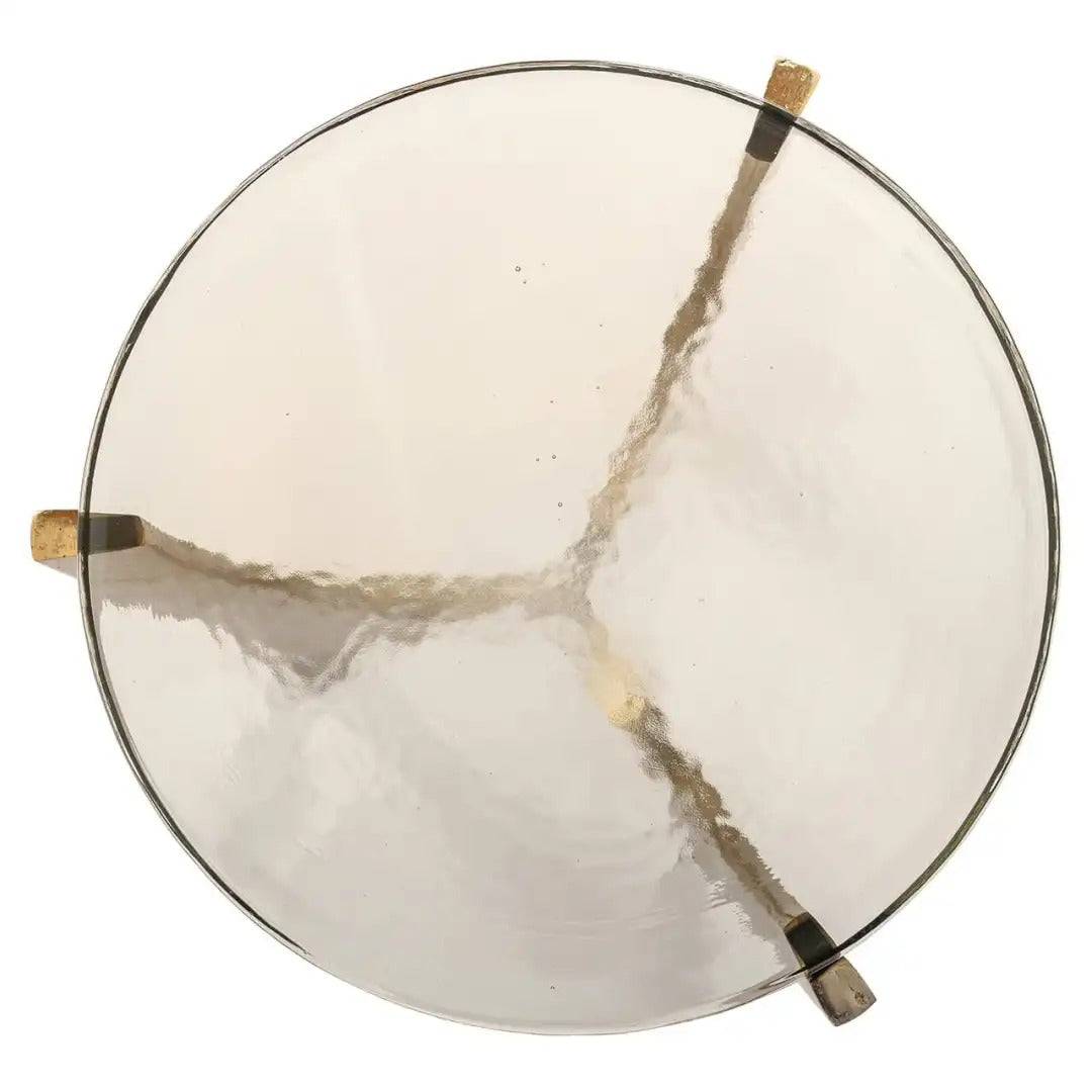 Boční stolek AVERY zlatý