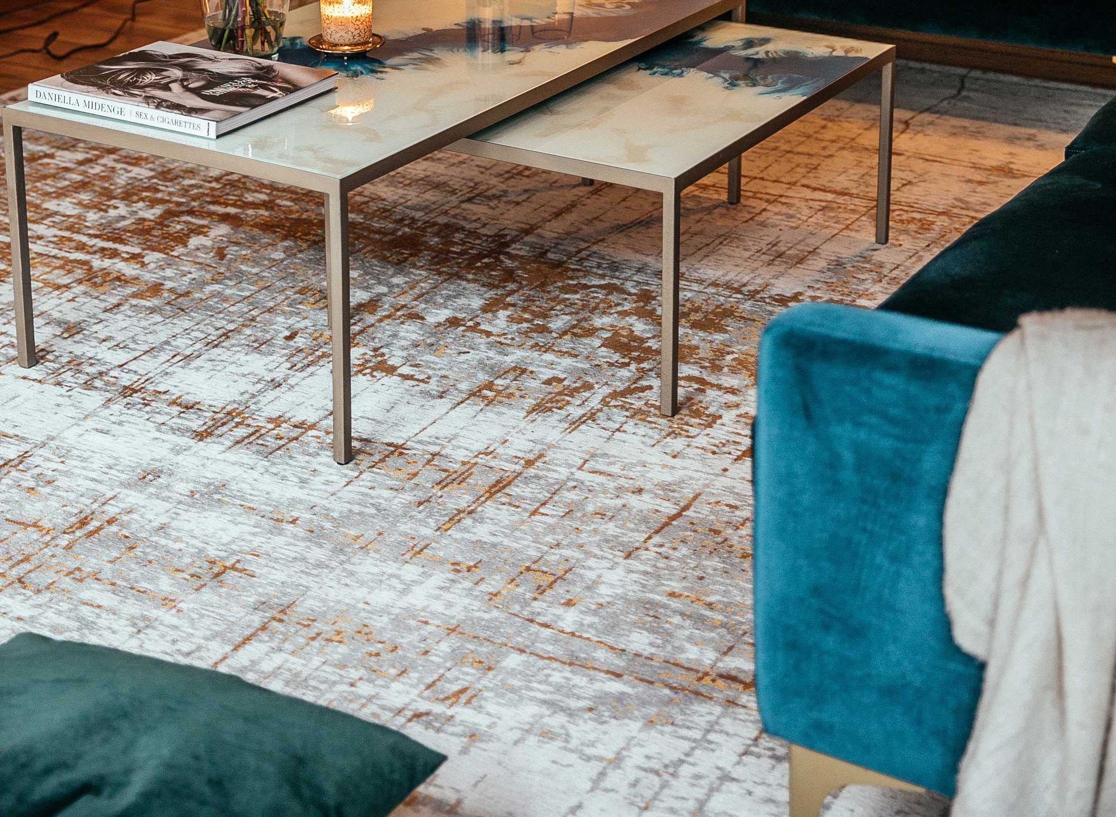 Kulatý koberec GRIFF COLUMBUS ZLATÝ béžový