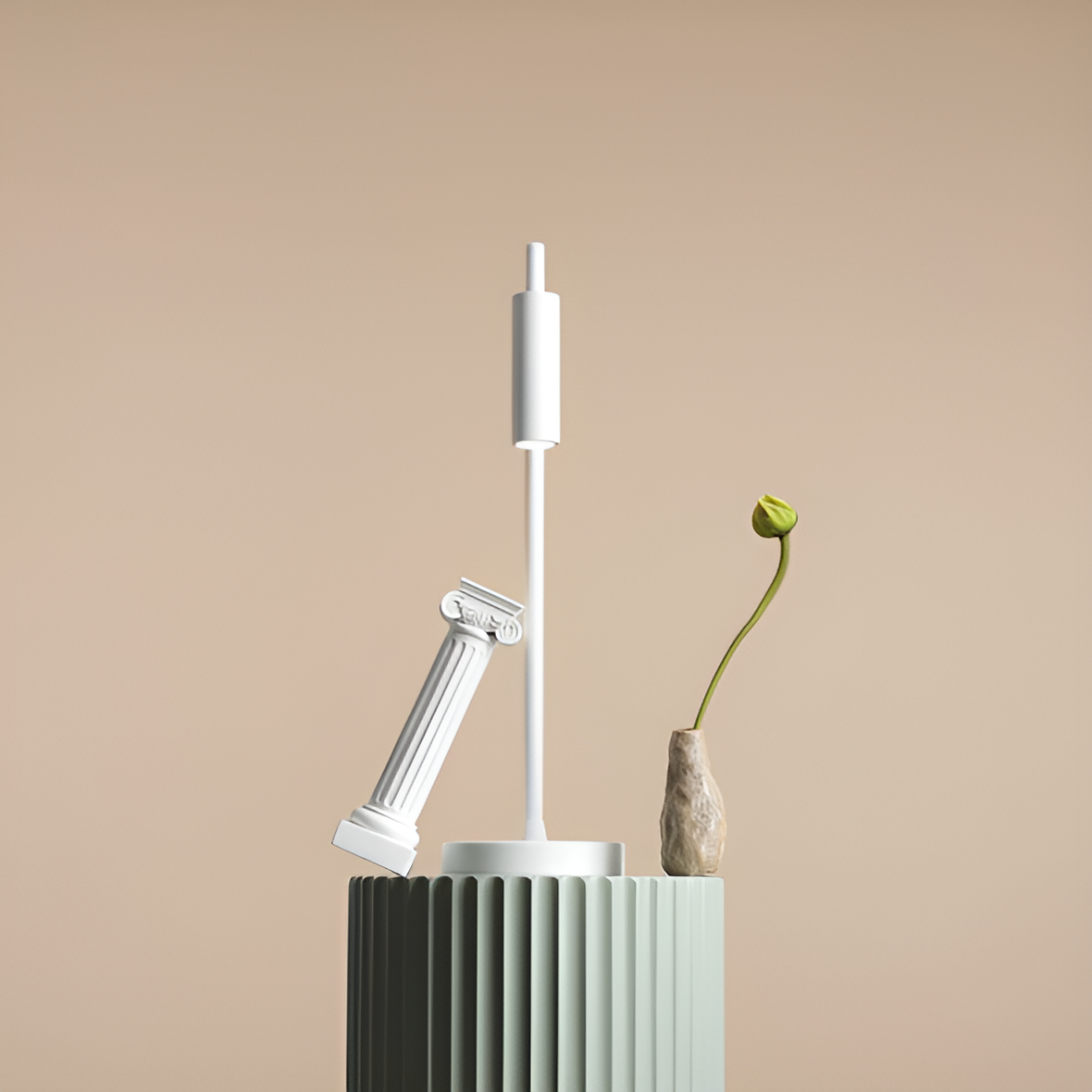 Trevo white table lamp