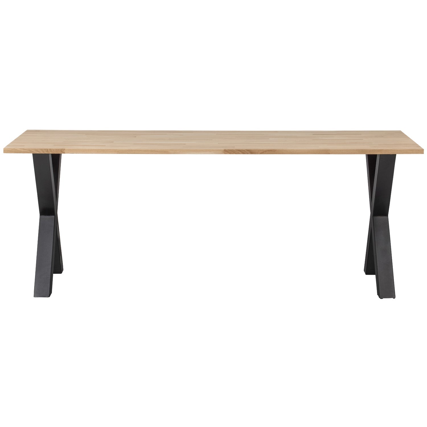 TABLO table oak with X-shaped base